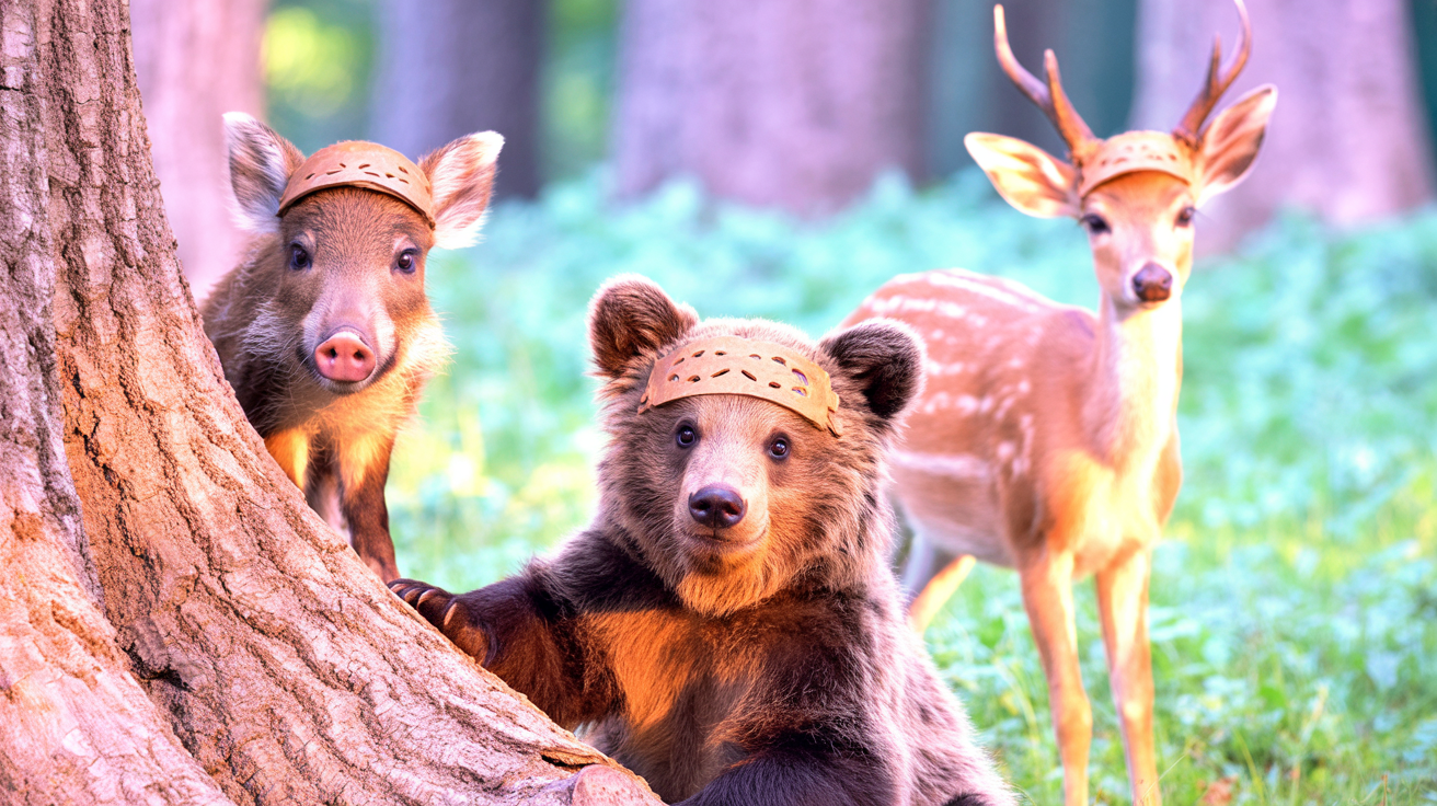 Măști de Animale Românești: O Aventură Creativă cu Ursul, Mistrețul și Cerbul