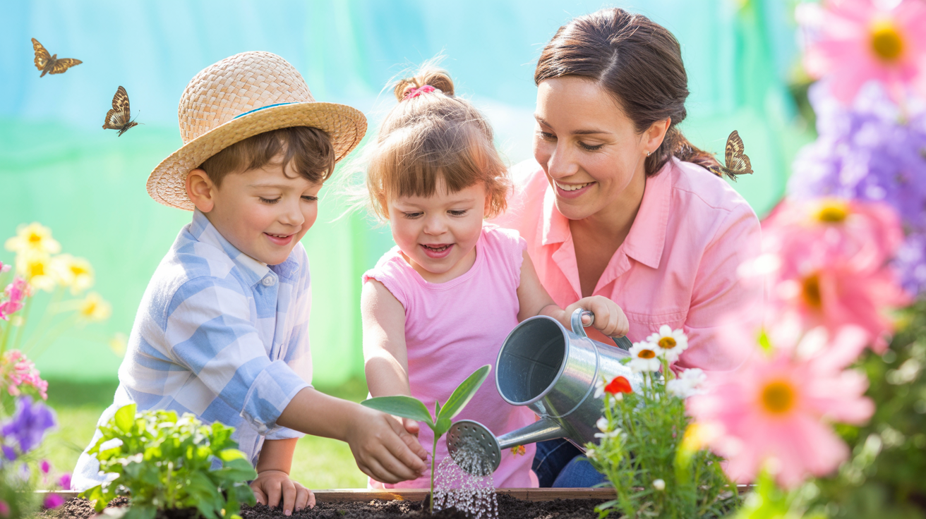 Grădinăritul cu copiii: Transformă curtea într-o sală de clasă vie și plină de magie