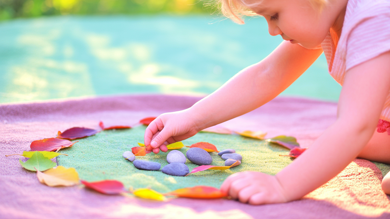 Mandala din natură: art-terapia simplă care calmează mintea copilului și stimulează creativitatea