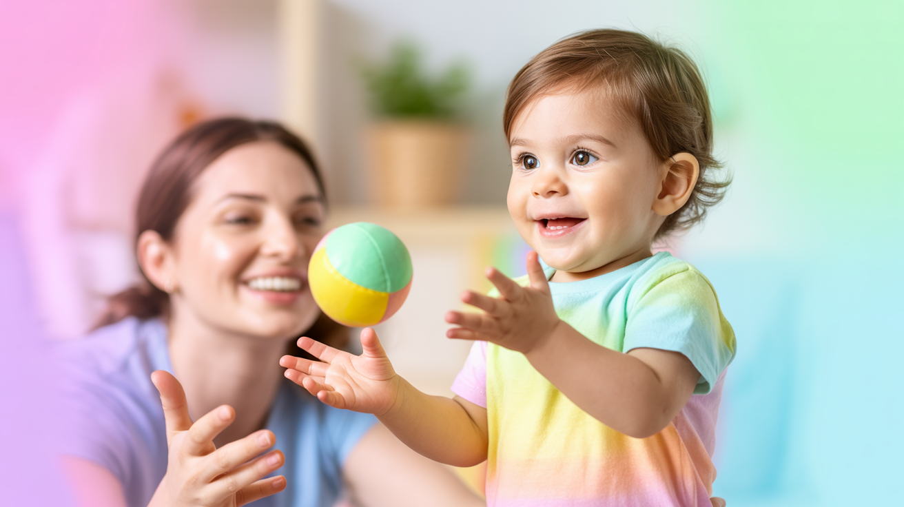 Jocuri de aruncare și prindere: activități simple care construiesc motricitatea copilului tău