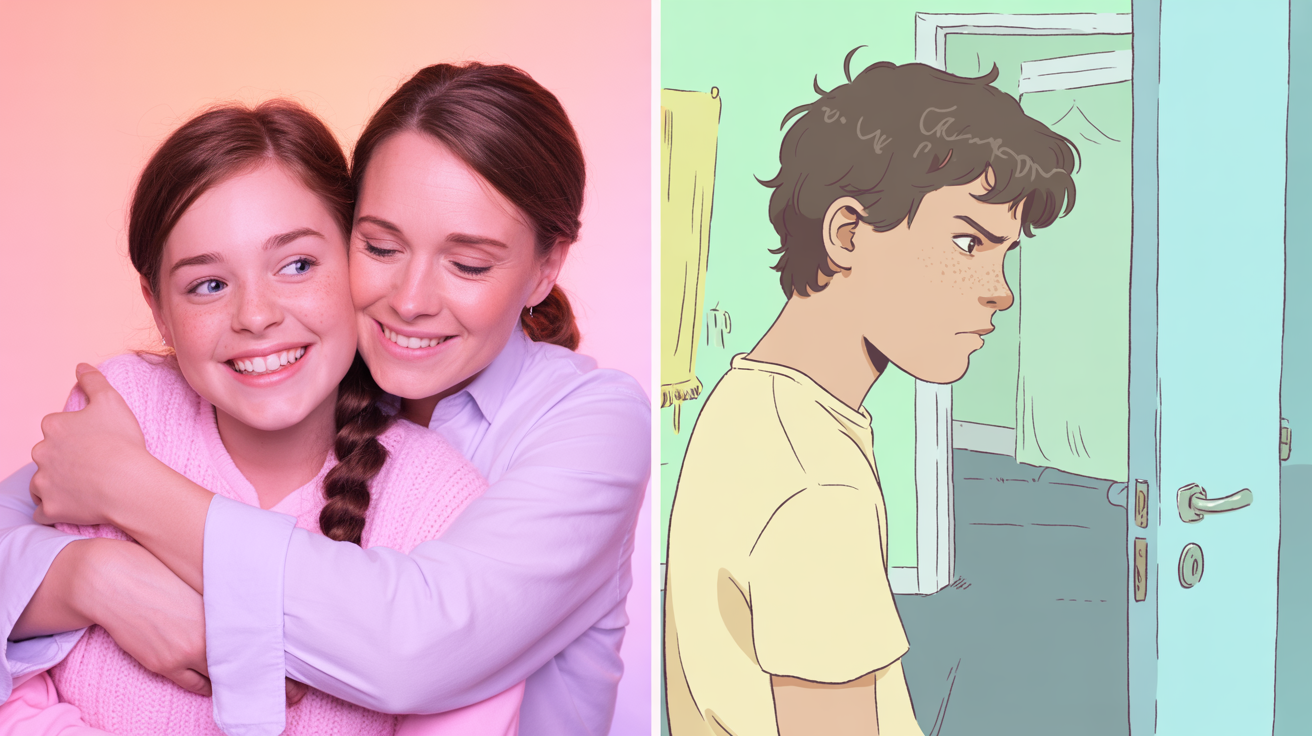 De la îmbrățișări la uși trântite: cum înțelegem furtuna interioară a pre-adolescentului tău