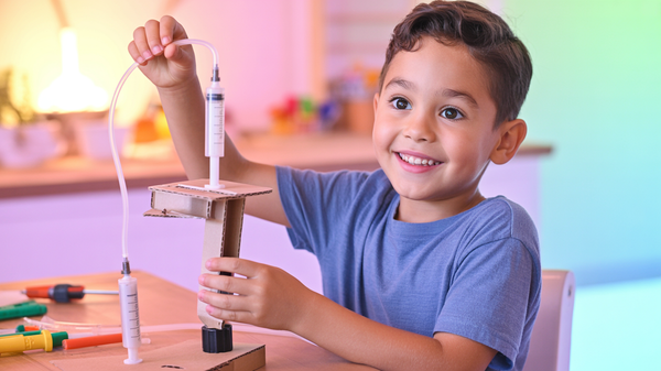 Construiește un braț robotic hidraulic: Micul tău inginer descoperă puterea apei și a seringilor